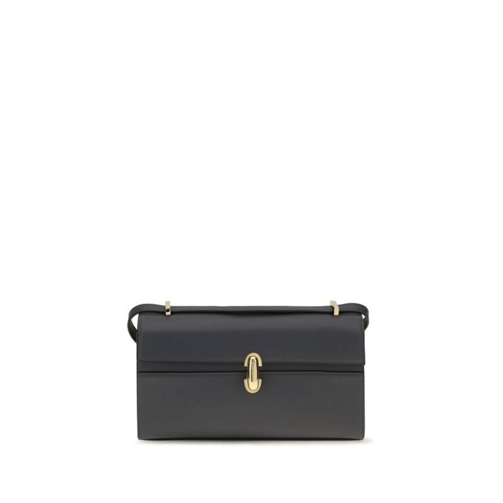 Savette Gray Calf Leather Bos Taurus Shoulder Women's Bag